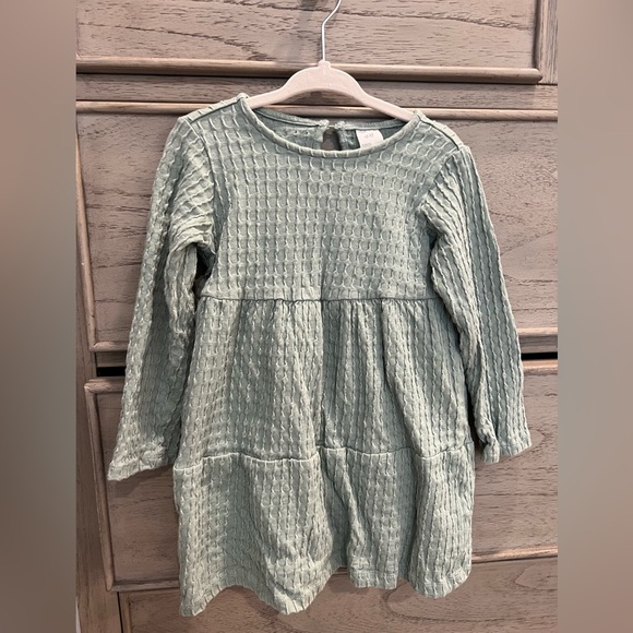 H&M | Dresses | Hm Textured Mint Green Dress | Poshmark